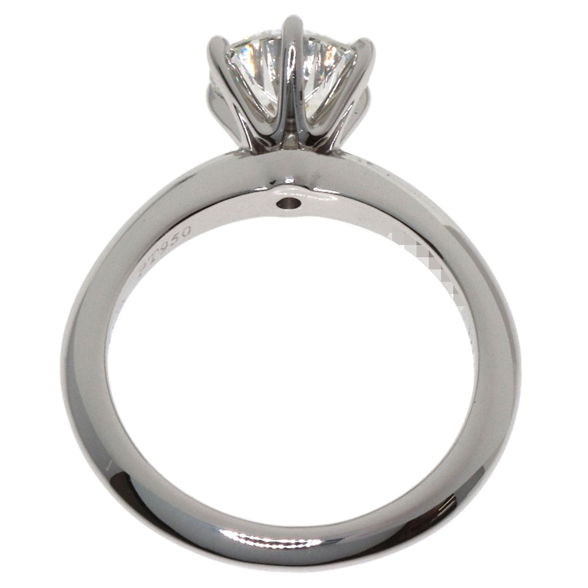 TIFFANY&Co. Solitaire Diamond Ring Platinum PT950 Ladies [Used]