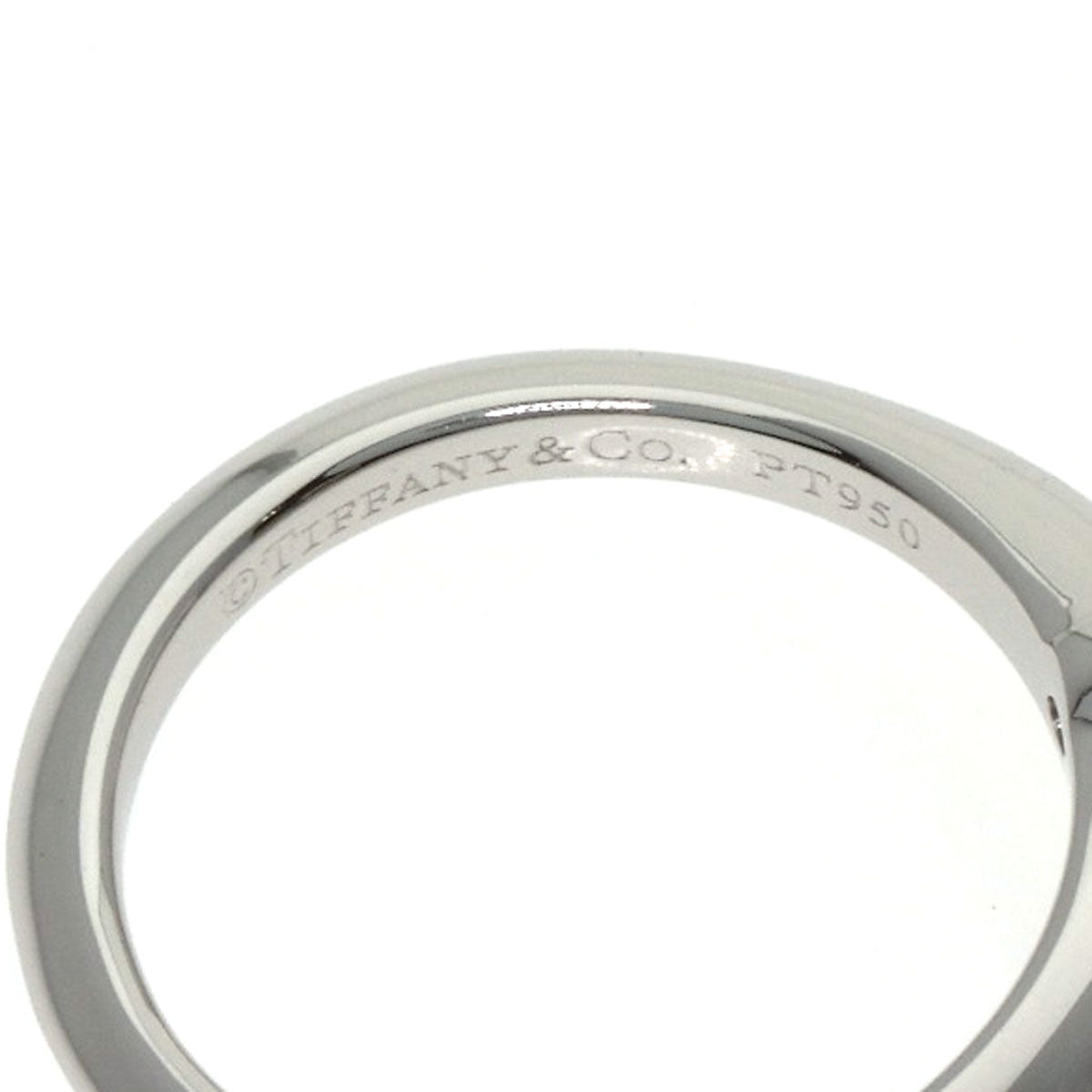 TIFFANY&Co. Solitaire Diamond Ring Platinum PT950 Ladies [Used]