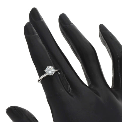 TIFFANY&Co. Solitaire Diamond Ring Platinum PT950 Ladies [Used]
