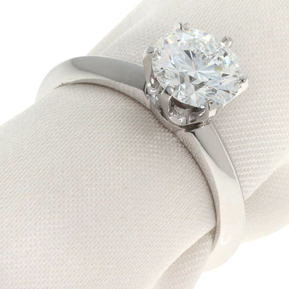 TIFFANY&Co. Solitaire Diamond Ring Platinum PT950 Ladies [Used]