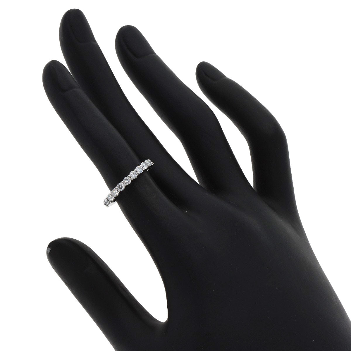 HARRY WINSTON Round cut, prong set, full diamond Ring Platinum PT950 Ladies [Used]