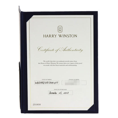 HARRY WINSTON Round cut, prong set, full diamond Ring Platinum PT950 Ladies [Used]
