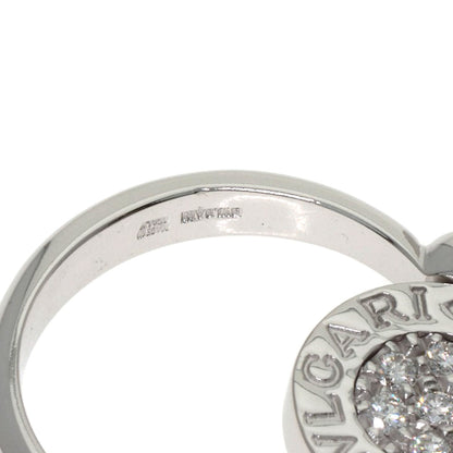 BVLGARI BVLGARI BVLGARI Flip Onyx Diamond Ring K18 White Gold Ladies [Used]