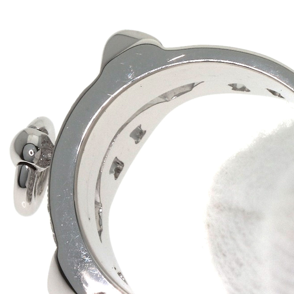 HERMES Alshimi Diamond #49 Ring K18 White Gold Ladies [Used]