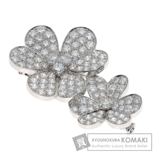 Van Cleef & Arpels Frivole Diamond Brooch K18 White Gold Ladies [Used]