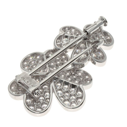 Van Cleef & Arpels Frivole Diamond Brooch K18 White Gold Ladies [Used]