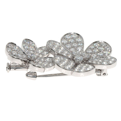 Van Cleef & Arpels Frivole Diamond Brooch K18 White Gold Ladies [Used]