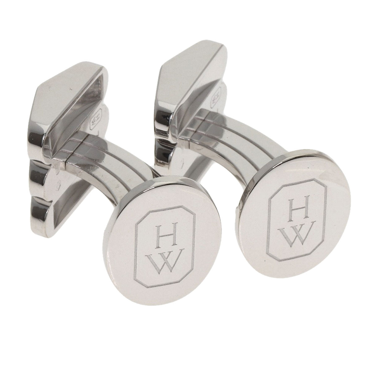 HARRY WINSTON Premiere Diamond cuffs K18 White Gold mens [Used]