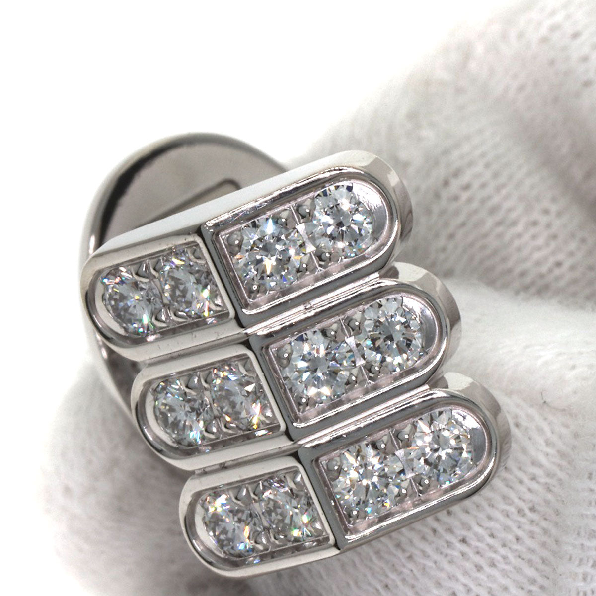 HARRY WINSTON Premiere Diamond cuffs K18 White Gold mens [Used]