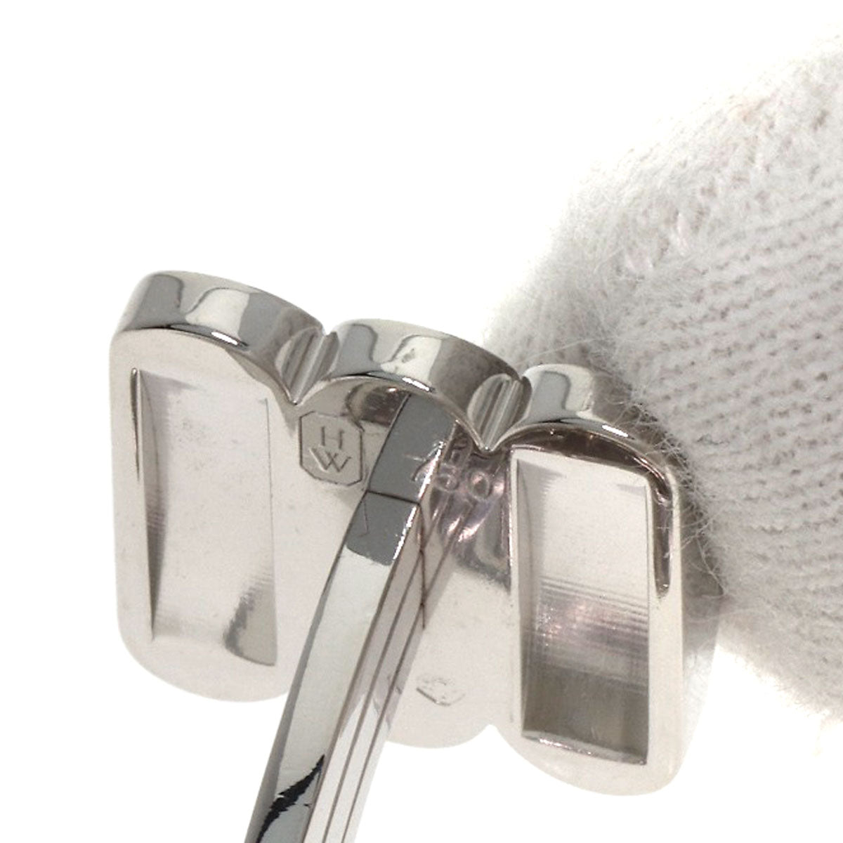 HARRY WINSTON Premiere Diamond cuffs K18 White Gold mens [Used]