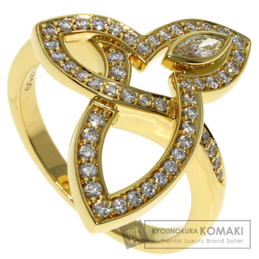 HARRY WINSTON Lily Cluster Diamond Ring K18 Yellow Gold Ladies [Used]