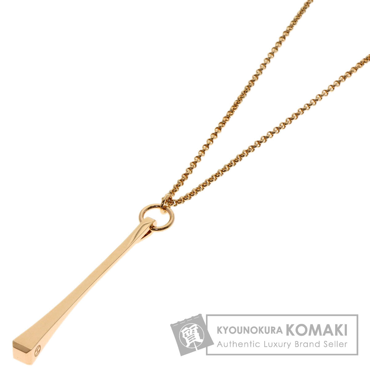 HERMES Clous de Forges Necklace K18 Pink Gold Ladies [Used]