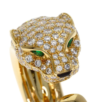CARTIER PANTHERE de Cartier Semi-Pavé Setting Diamond #51 Ring K18 Yellow Gold Ladies [Used]