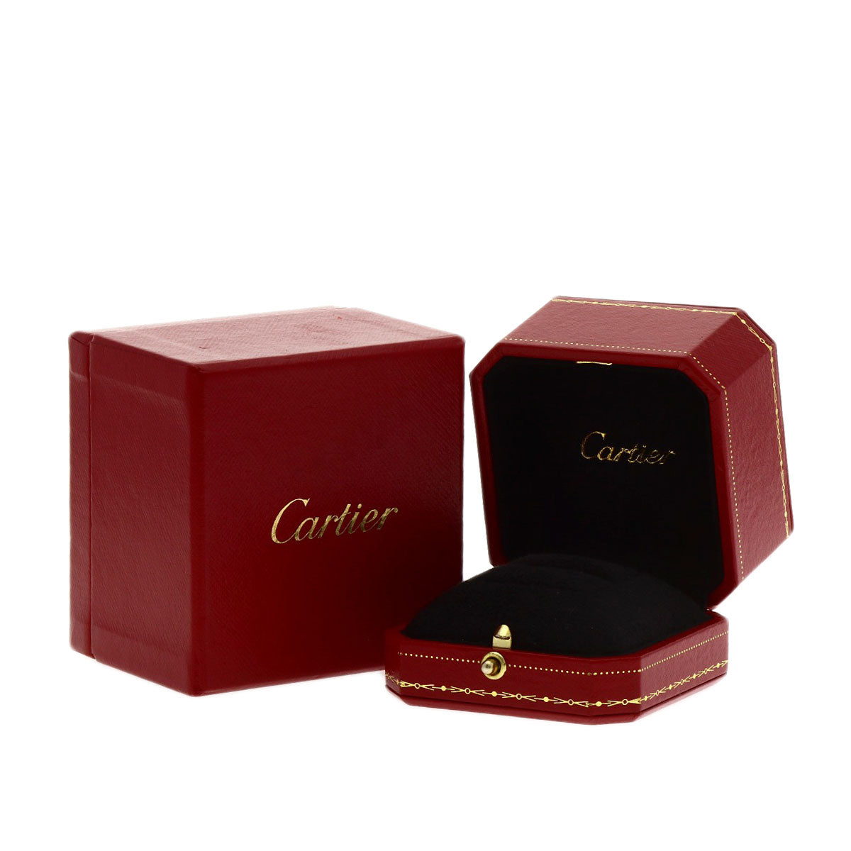 CARTIER PANTHERE de Cartier Semi-Pavé Setting Diamond #51 Ring K18 Yellow Gold Ladies [Used]