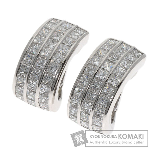 Boucheron Diamond Earring K18 White Gold Ladies [Used]