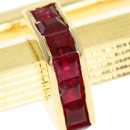 Boucheron Ruby cuffs K18 Yellow Gold mens [Used]
