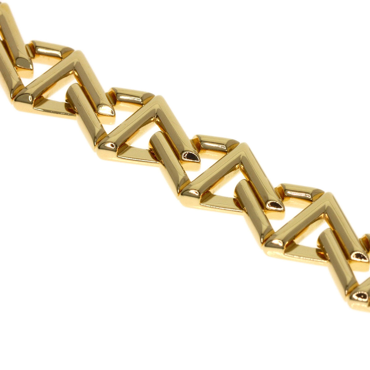 LOUIS VUITTON Blaless LV Vault Curve PM #15 Bracelet K18 Yellow Gold Ladies [Used]