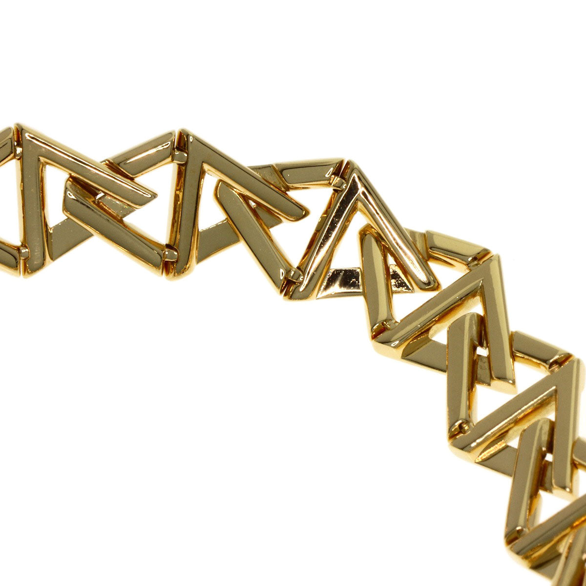 LOUIS VUITTON Blaless LV Vault Curve PM #15 Bracelet K18 Yellow Gold Ladies [Used]