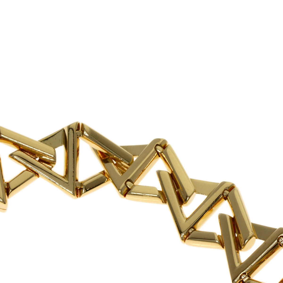 LOUIS VUITTON Blaless LV Vault Curve PM #15 Bracelet K18 Yellow Gold Ladies [Used]