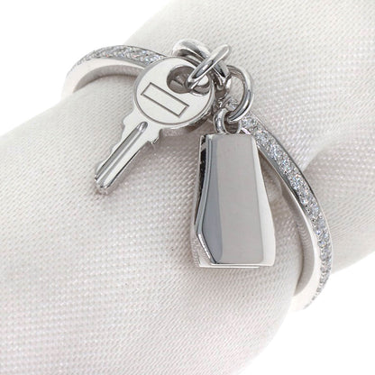 HERMES Kelly Clochette PM Diamond #53 Ring K18 White Gold Ladies [Used]