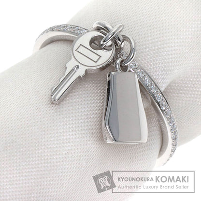 HERMES Kelly Clochette PM Diamond #53 Ring K18 White Gold Ladies [Used]