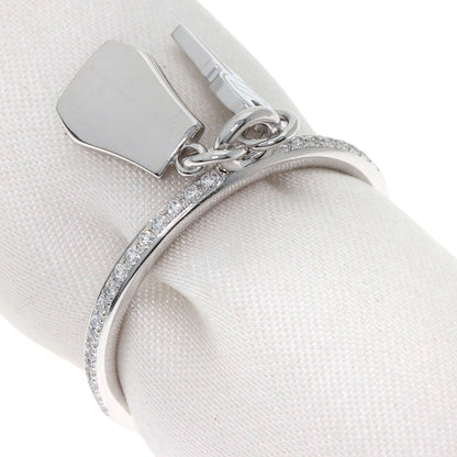 HERMES Kelly Clochette PM Diamond #53 Ring K18 White Gold Ladies [Used]