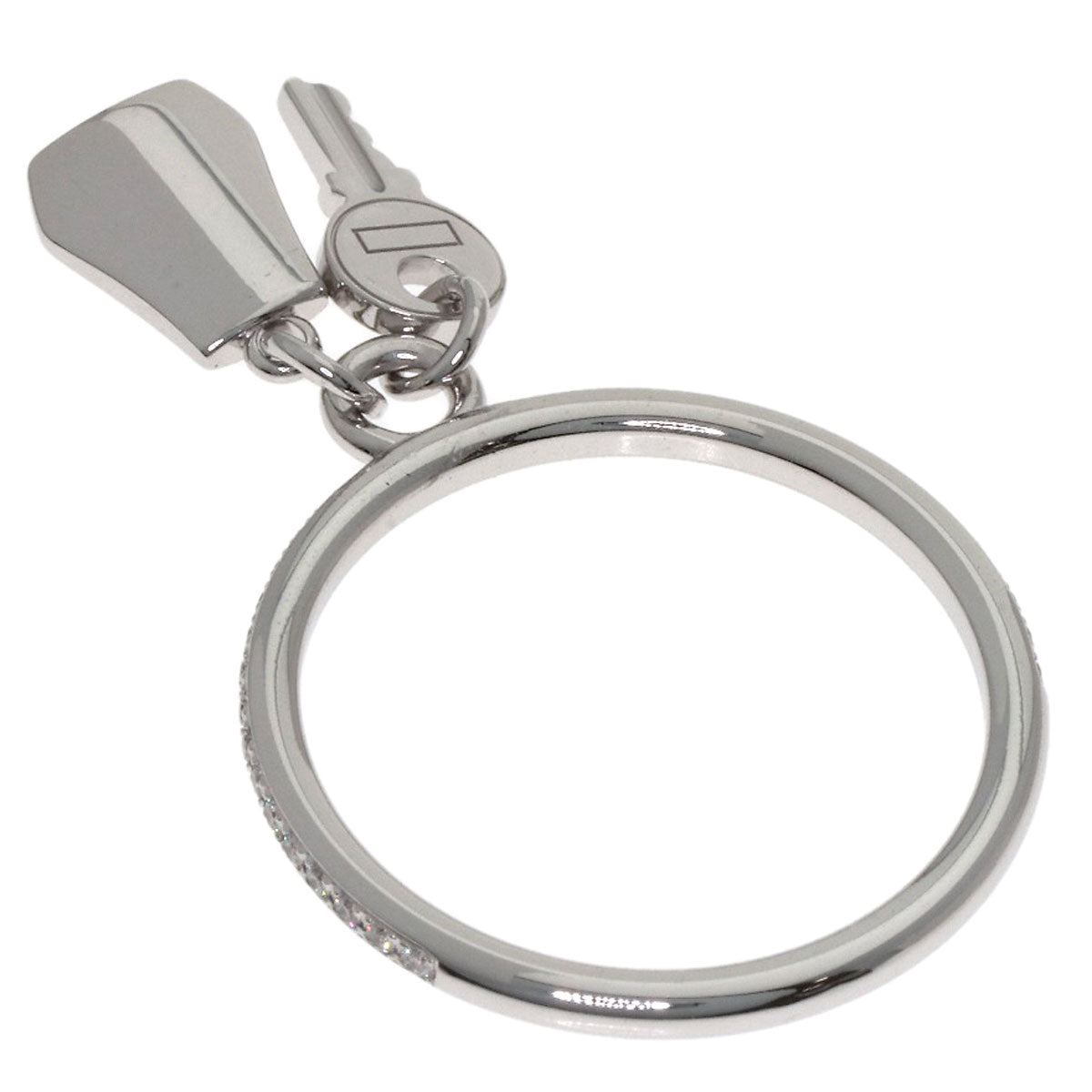 HERMES Kelly Clochette PM Diamond #53 Ring K18 White Gold Ladies [Used]