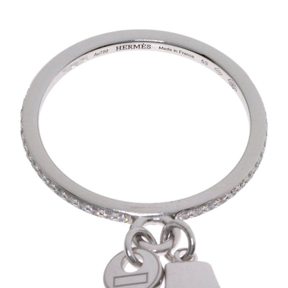 HERMES Kelly Clochette PM Diamond #53 Ring K18 White Gold Ladies [Used]