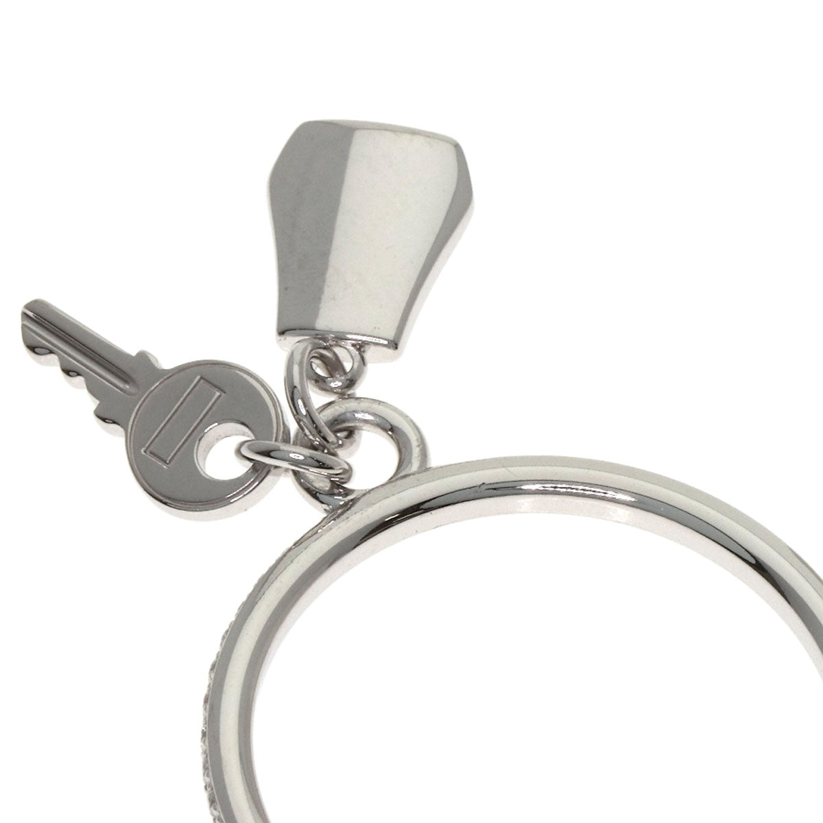 HERMES Kelly Clochette PM Diamond #53 Ring K18 White Gold Ladies [Used]
