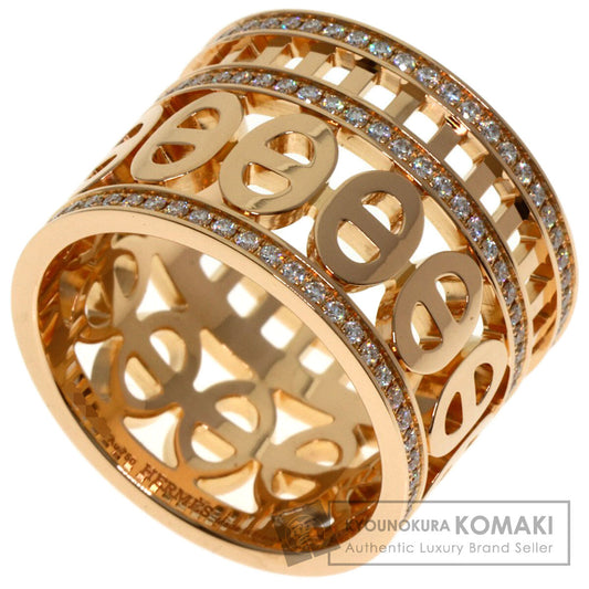 HERMES Shane Dunkle Divine Diamond #52 Ring K18 Pink Gold Ladies [Used]