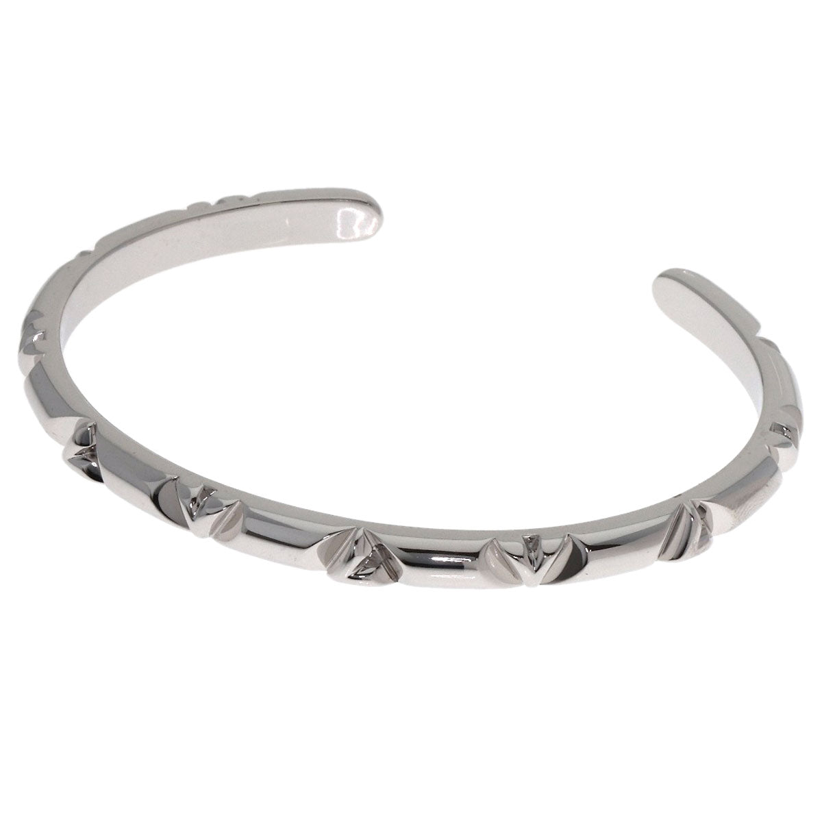 LOUIS VUITTON Brasle Volt Multi LV Open #20 Bracelet K18 White Gold Ladies [Used]