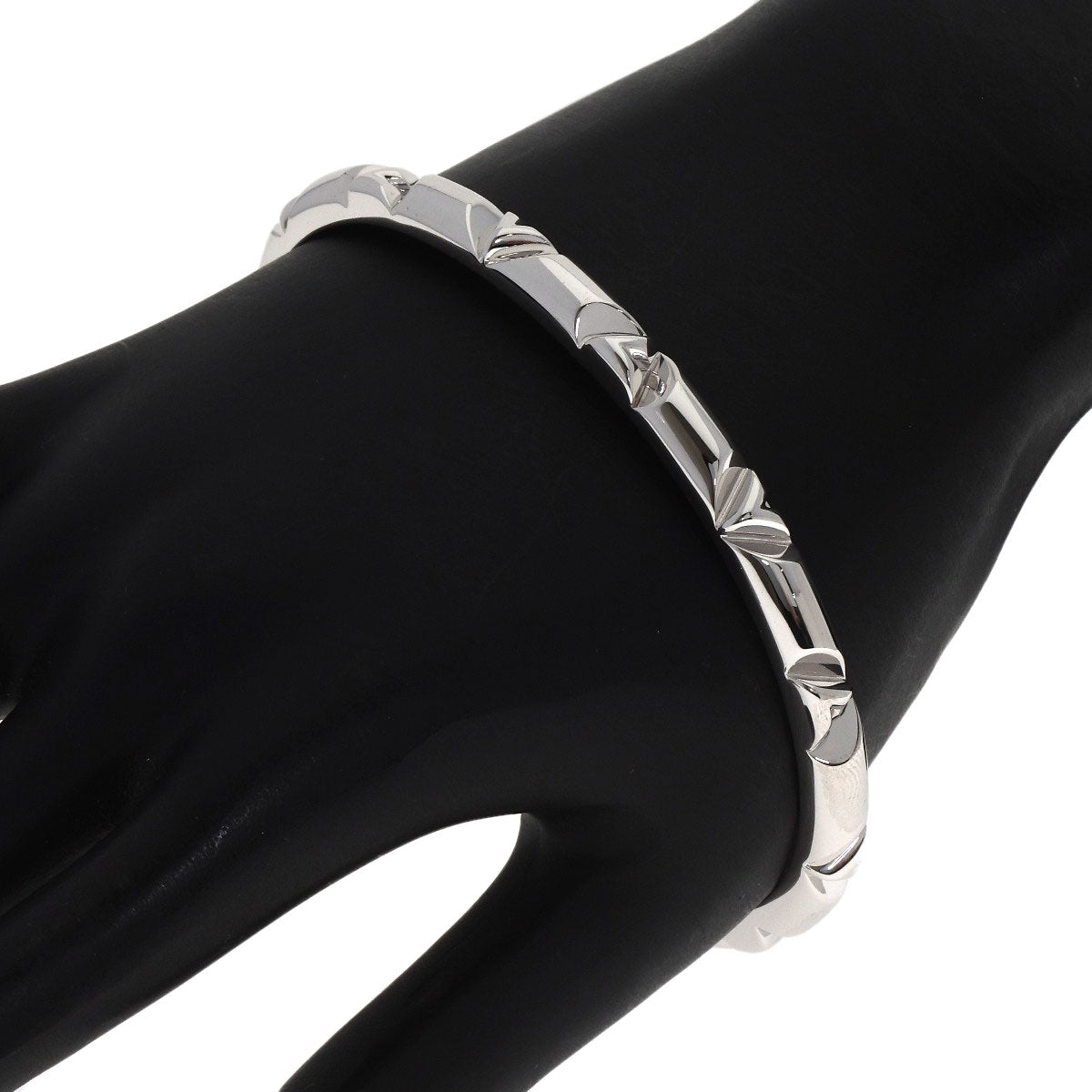 LOUIS VUITTON Brasle Volt Multi LV Open #20 Bracelet K18 White Gold Ladies [Used]