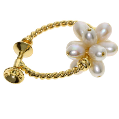 TASAKI Pearl Pearl hoops Earring K18 Yellow Gold Ladies [Used]