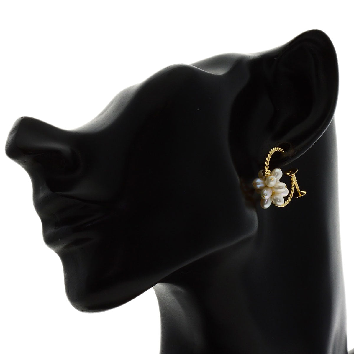TASAKI Pearl Pearl hoops Earring K18 Yellow Gold Ladies [Used]