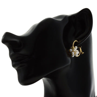 TASAKI Pearl Pearl hoops Earring K18 Yellow Gold Ladies [Used]