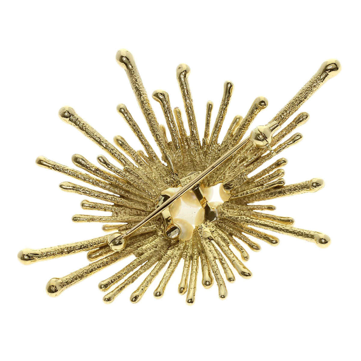MIKIMOTO Pearl Pearl Brooch K14 Yellow Gold Ladies [Used]