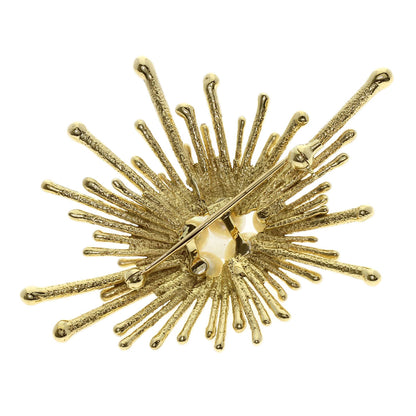 MIKIMOTO Pearl Pearl Brooch K14 Yellow Gold Ladies [Used]