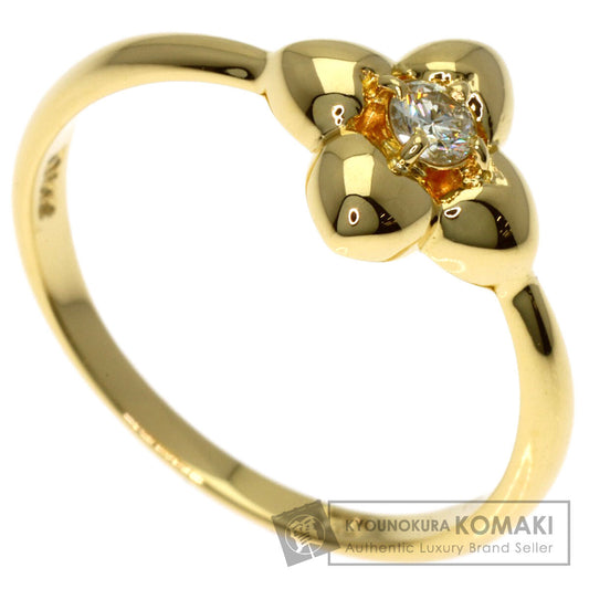 Dior Flower Diamond Ring K18 Yellow Gold Ladies [Used]
