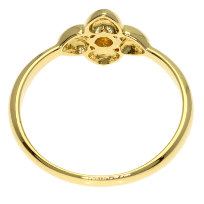 Dior Flower Diamond Ring K18 Yellow Gold Ladies [Used]
