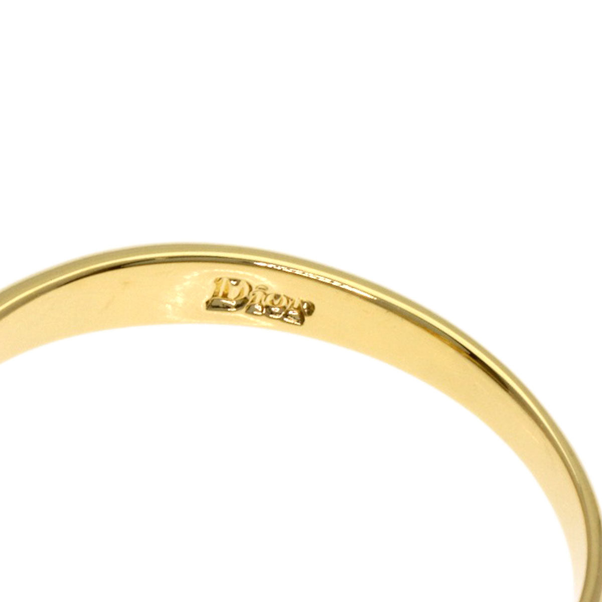 Dior Flower Diamond Ring K18 Yellow Gold Ladies [Used]