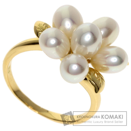 TASAKI Flower Pearl Pearl Ring K18 Yellow Gold Ladies [Used]