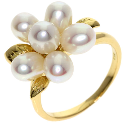 TASAKI Flower Pearl Pearl Ring K18 Yellow Gold Ladies [Used]
