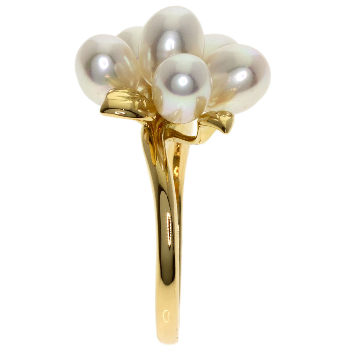 TASAKI Flower Pearl Pearl Ring K18 Yellow Gold Ladies [Used]