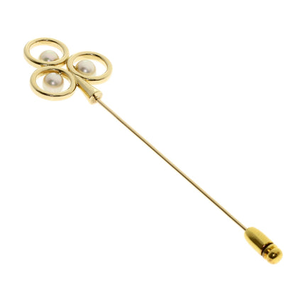 MIKIMOTO Pearl Pearl Brooch K14 Yellow Gold Ladies [Used]