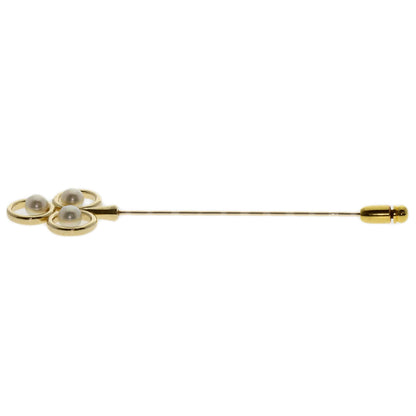 MIKIMOTO Pearl Pearl Brooch K14 Yellow Gold Ladies [Used]