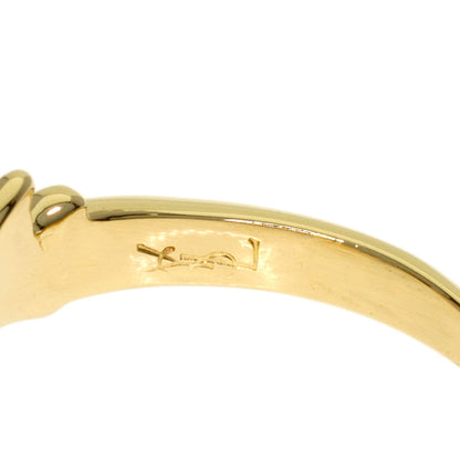 YVES SAINT LAURENT Heart color stone Ring K18 Yellow Gold Ladies [Used]