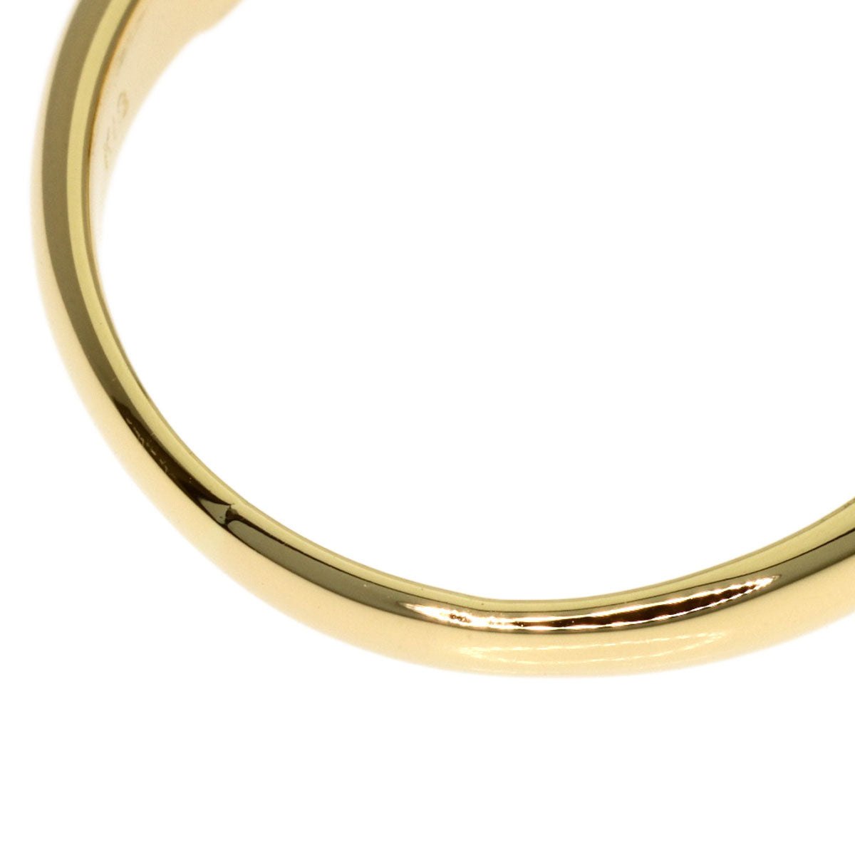 YVES SAINT LAURENT Heart color stone Ring K18 Yellow Gold Ladies [Used]