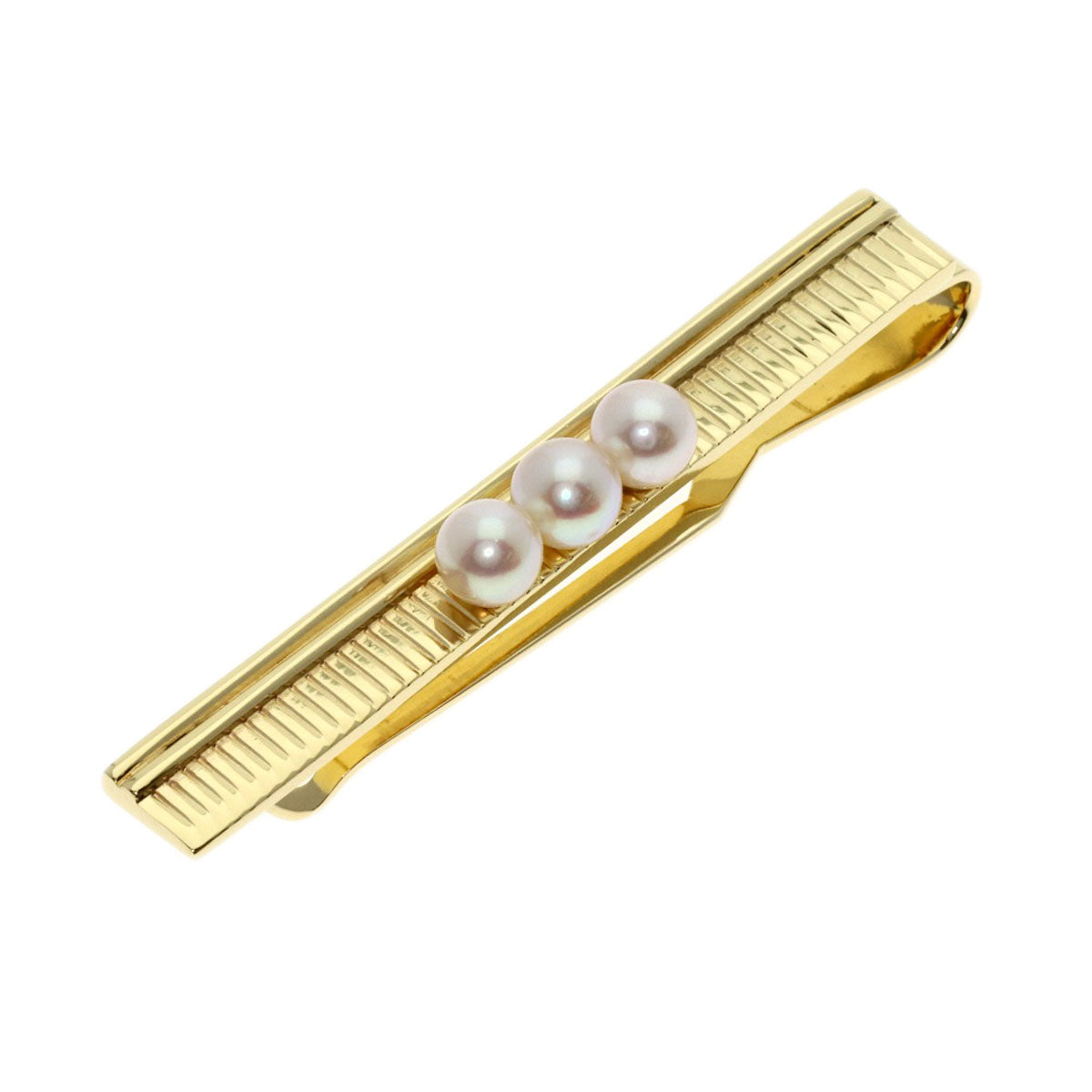 MIKIMOTO Pearl Pearl Tie pin K14 Yellow Gold mens [Used]