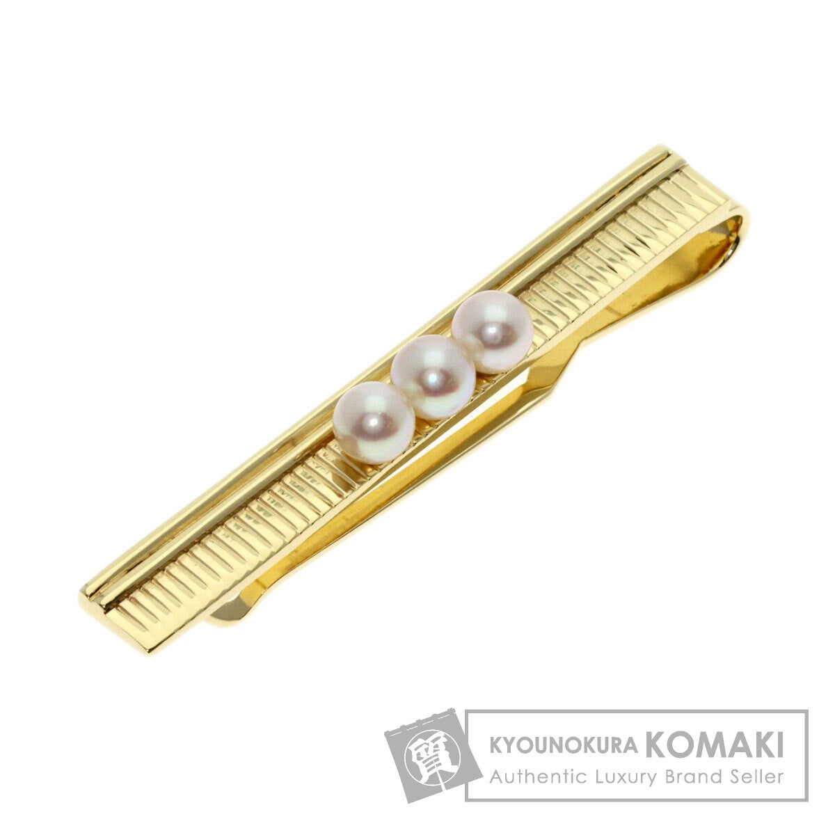 MIKIMOTO Pearl Pearl Tie pin K14 Yellow Gold mens [Used]