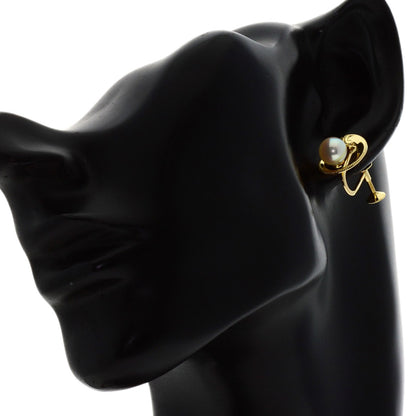 MIKIMOTO Pearl Pearl Earring K18 Yellow Gold Ladies [Used]